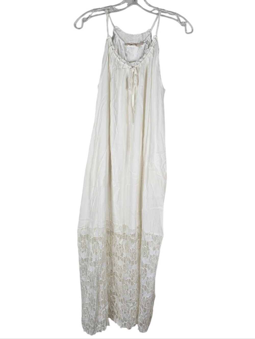 Soft Surroundings Women's Size Small Slip Lace White Dress